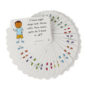 72Pcs/Set English Sentences Flash Card Answer Sheet Question Kids Early Lea N7Z2