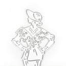 Girl Lady  Metal DIY Cut Dies Stencil Scrapbook Album Paper Card Emboss Cr BX