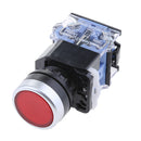 2Pcs 660VAC 10 Amp 1NO 1NC DPST LA38-11 22mm Momentary Push Button Switch