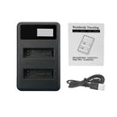 Fits for GOPRO4 Safe Camera Battery Charger LCD Display USB Input For AHDBT-401