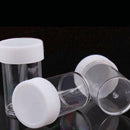 5pcs Plastic Empty Bottle Clear Container Jar Pot For Glitter Nail Dust Powder