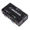 1pc 1 to 2 250MHz HD VGA UHD Signal Splitter Video Duplicator Amplifier