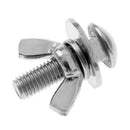 M8 Standard 316 Stainless Steel Tech Diving Wing Bolt /Butterfly Wing Screws