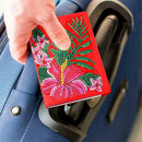 DIY Flower Special Shape Diamond Painting Leather Passport Protective Cover