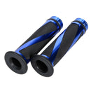 1  Motorcycle Bike Handlebar Hand Grip Ccmfort Rubber GEL CNC Aluminum