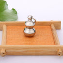 Simple Women/Men Stainless Steel Mini Gourd Design Keychain Car Bag Keyring