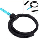 Adjustable Follow Focus Gear Ring Focusing Belt with Blue Handle Grip for DSLR*