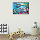 5D DIY Full Drill Diamond Painting Sea Dolphin Cross Stitch Embroidery Kits