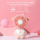 Monkey Shaped Desk Fan Mini Usb Portable Handheld Fan With Night Light Oran L5B3