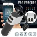 M10 Bluetooth 4.2 A2DP MP3 Player FM Transmitter Dual USB Ports Car Charger A