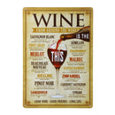 3Pcs Retro Metal Tin Signs Decorative Wine Beer Coffee Iron Sheet Wall Decor