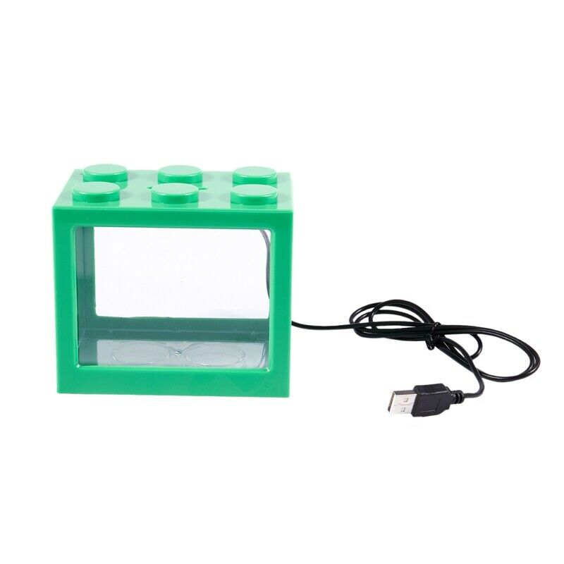Mini USB LED Lighting Clear Fish Tank Ornament Aquarium Office Desktop DecorF3W4