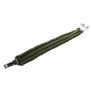 Parachute cord Survival Bracelet with metal clips army green color New Desi