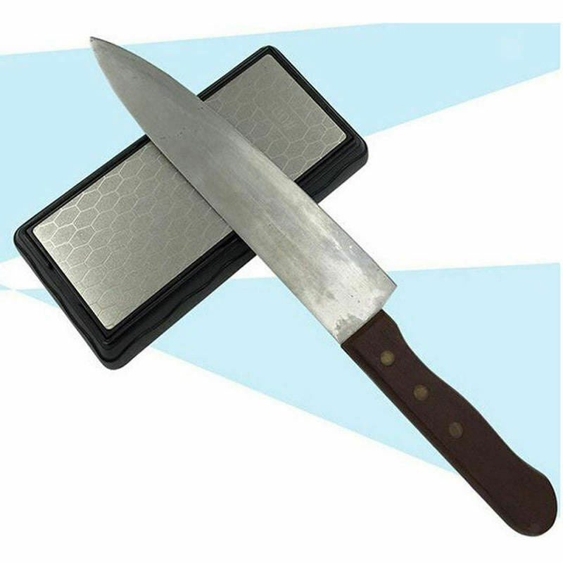 1* New Diamond Coated Plate Sharpener Whetstone Sharpening Stone 400/1000