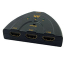 3-Port 4K HDMI Switcher Selector Splitter Hub For HDTV-DVD PS4 1080p