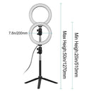 LED Studio Ring Light Photo Video Dimmable Lamp Light Phone Camera Tripod S3D8