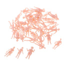 2 Sets 1/87 Scale Beach Crowd Action Figures HO Train Roadway Scene Building