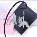 Women Lovely Rabbit Animal Geometric Square Drop Dangle Earrings Jewelry G ME