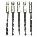 15* 3 4 5mm HSS HIGH SPEED STEEL TITANIUM COATED DRILL BIT 1/4'' Pro SET H4P6