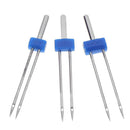 Presser Foot 3 Sizes Double Twin Needles Pin for Sewing Machine Parts