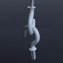 1.1 inchCup Mug Hooks Shouldered Metal Screw-in plastic coated Hanging whti Y7V7