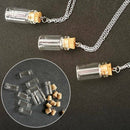 10pc Mini Perfume Bottle Small Bottle Oil Container Necklace Jewelry Accessories
