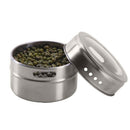 6 Pieces Magnetic Stainless Steel Spice Pot Herb Jar Storage Holder Cook SFP