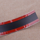 Carbon Fiber Rubber Rear Bumper Guard Protector Cover Sill Plat Trunk Strip Trim