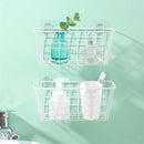 2x Wall Mounted Metal Wire Bathroom Soaps Basket Storage Basket Kitchen