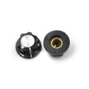 10Pcs Black Rotary Potentiometer Knobs Caps with  Counting Dial -Q