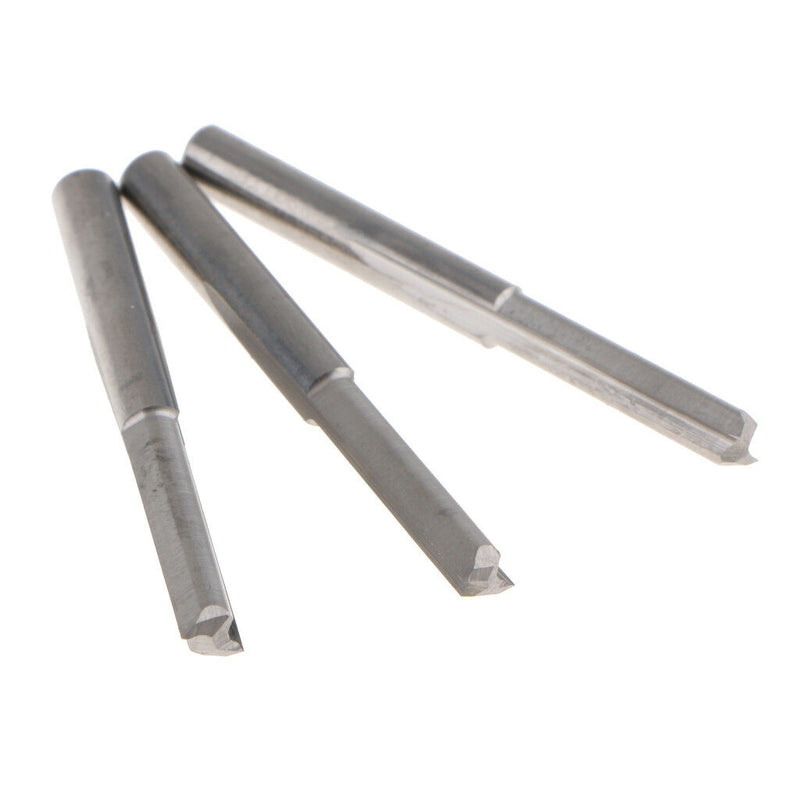 10Pcs Tungsten Carbide Straight Shank Dual Flute Router Bit Cutter 4 x 17mm