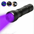 3.7V LED UV Flashlight Zoomable Lantern UV Torch Outdoor Lighting 5 Modes
