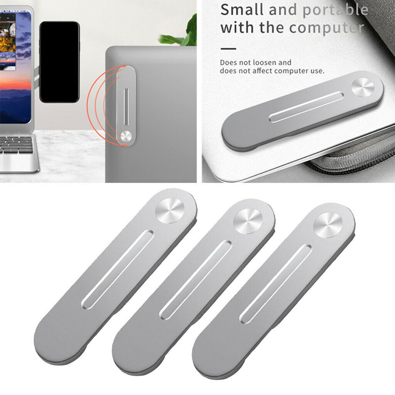 3x  Laptop Side Mounts Cellphone Holder Fixed for Smartphone Phone