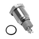 Car RV Boat Bell Horn 12V Auto Reset Blue LED Push Button Momentary Switch A