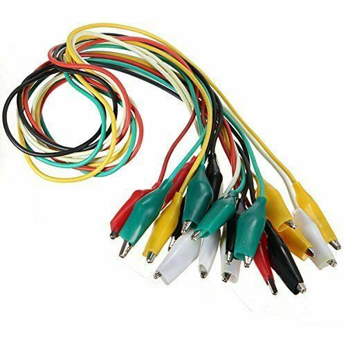 10pcs/Set Alligator Clips Test Lead Crocodile Electrical Clamp Arduino Wholesale