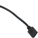 LED Strip RGB 4 Pins Female to 3 Female Connector Splitter Cable 30cm Black H8M4