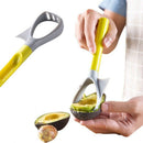 Multifunction 5 in 1 Avocado Slicer Plastic Fruit Scoop Core Remover Vegeta