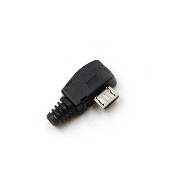 2Pcs Angle Micro USB 5 P Port Male Plug Socket Connector Best  JR