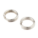 High carbon steel Split Ring Fishing Lure Bait Connector Double Circle