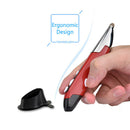 PR-06 3 in 1 Stylus Pen RF 2.4GHz Wireless Mouse Presenter Clicker (Red)