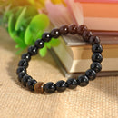 Hot Selling Unisex Men's Women's Jewelry Agate Tiger Eye Beads Bangle Bracelet