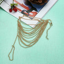 Full Match Chic Street Style Multi Layer Toe Link Chain Anklet