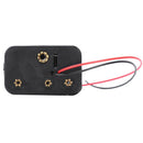 Black Tow Layers 6 x 1.5V AA Batteries Battery Holder Case Box w Wire Leads M6S8
