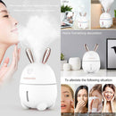 300ml USB 7 Color Light Ultrasonic Humidifier Essential Oil Diffuser (White