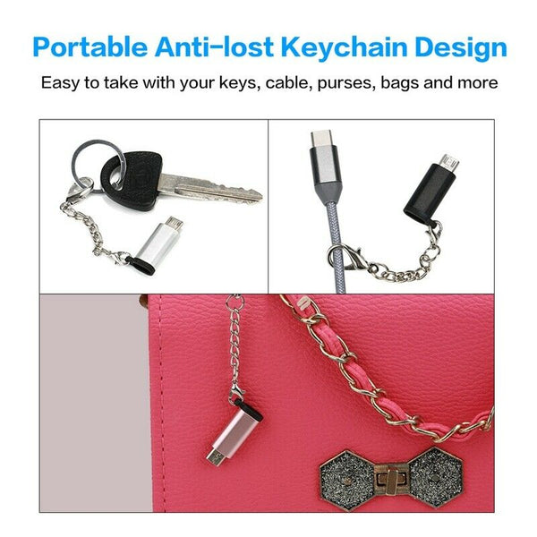 Micro-USB Adapter Type C to Micro-USB Male OTG USB A Converter For Android PU7W4