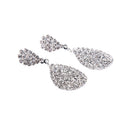Women Girl Crystal Rhinestone Water Drop Dangle Earring Bride Wedding Jewelry ^