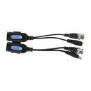 1 Pairs CCTV Coax BNC Video Power Balun Transceiver to CAT5e 6 RJ45 ConnectorJ&j