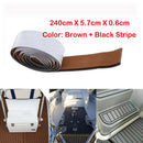 240cm Boat Flooring Sheet EVA Faux Teak Decking Sheet Marine Yacht Boat Tape
