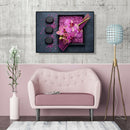 5D DIY Diamond Painting Purple Flower Cross Stitch Mosaic Kit Home Decor