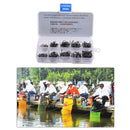 500pcs Assorted Sharpened Fishing Hooks Lures Baits With Tackle Box 10 Sizes New